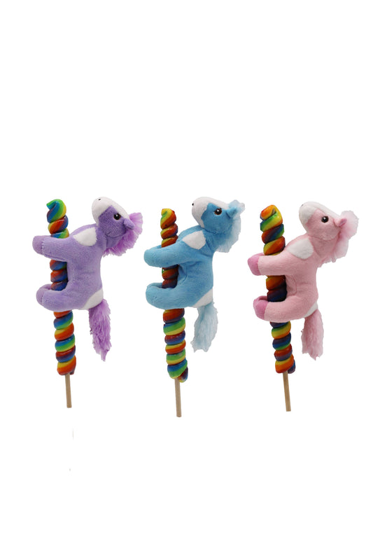 4" Plush Horse Stuffed Animal Lollipops Candy
