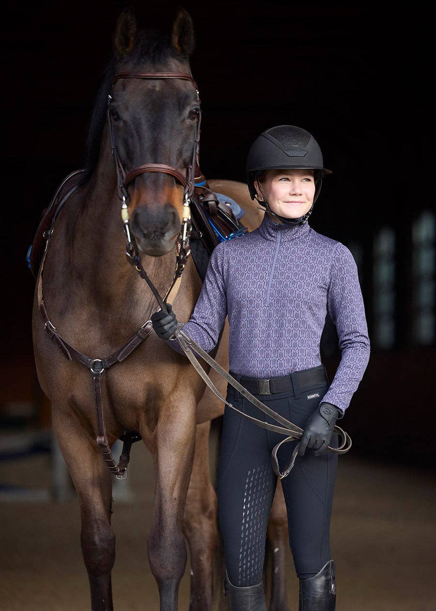 Snaffle Links Fleece Half Zip Riding Top - Riders Choice Supply Co