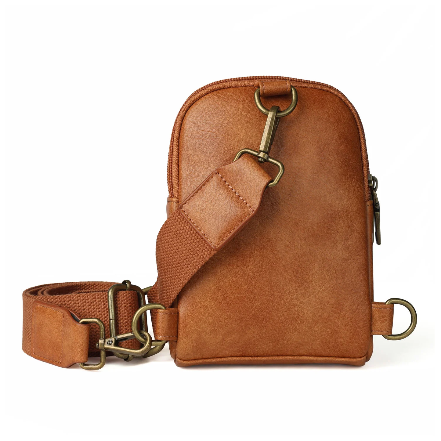 Snaffle Bit Crossbody Sling Bag, Brown