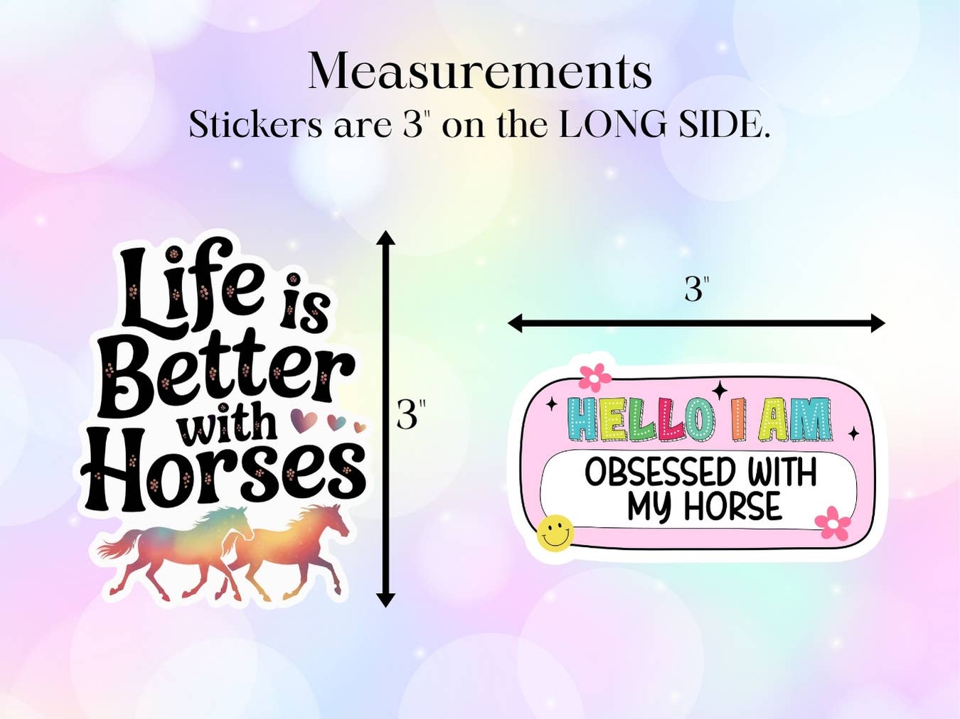 Equestrian Horse Sticker -Waterproof- Obsessed Aqua