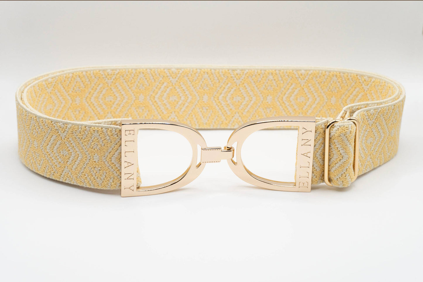 Buttercream Tribal - 1.5" Gold Stirrup Elastic Belt - Riders Choice Supply Co