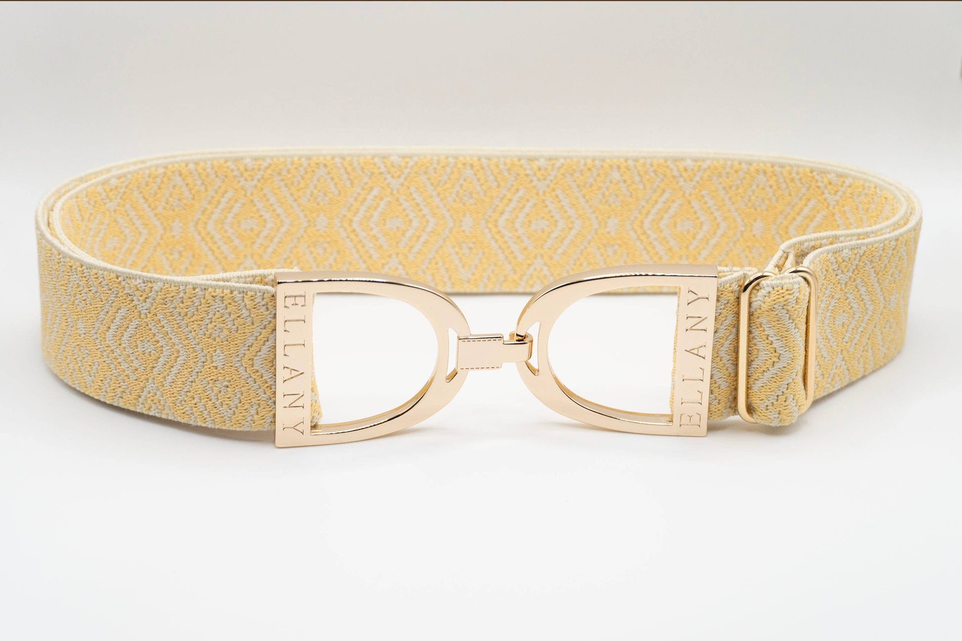Buttercream Tribal - 1.5" Gold Stirrup Elastic Belt - Riders Choice Supply Co