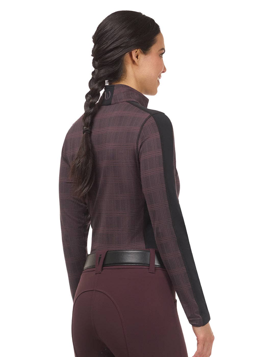 Stretch Plaid Quarter Zip Riding Top - Riders Choice Supply Co