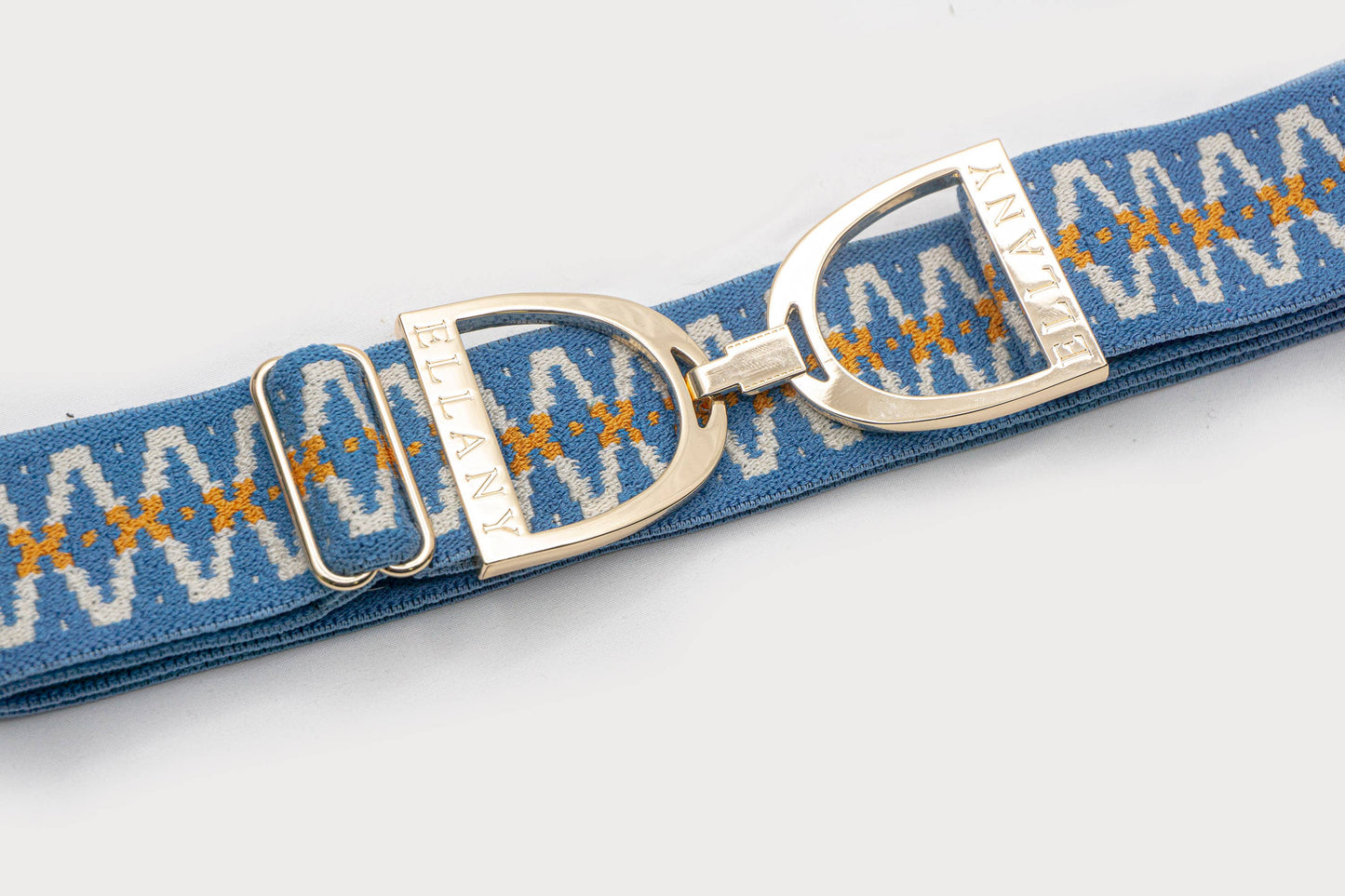 Tangaroa - 1.5" Gold Stirrup Equestrian Elastic Belt - Riders Choice Supply Co
