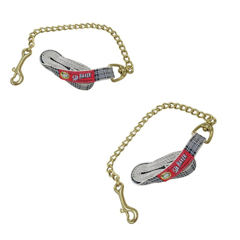 5/A Baker® Nylon Lead 7' with Chain - Riders Choice Supply Co