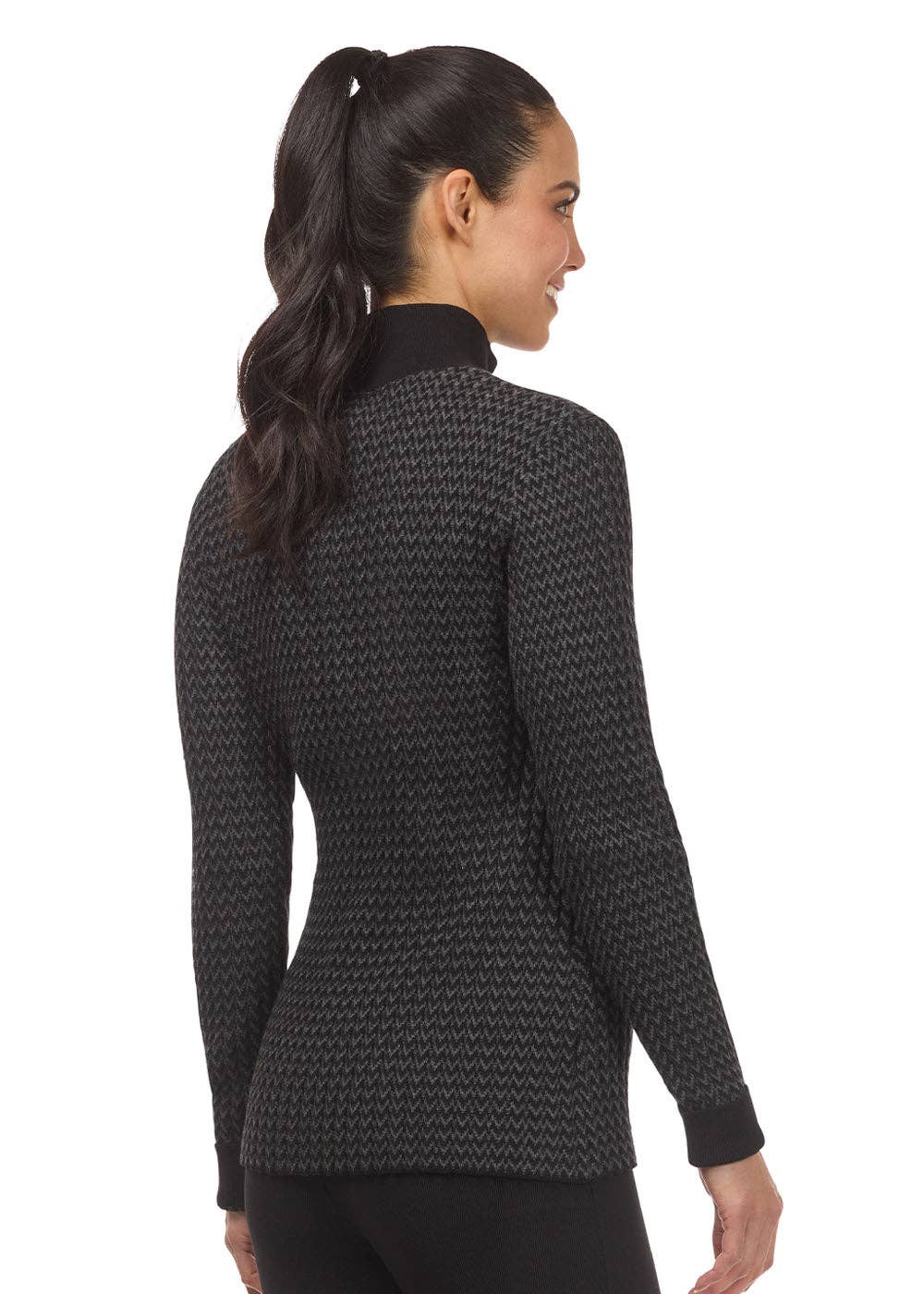 Quarter Zip Herringbone Sweater - Riders Choice Supply Co