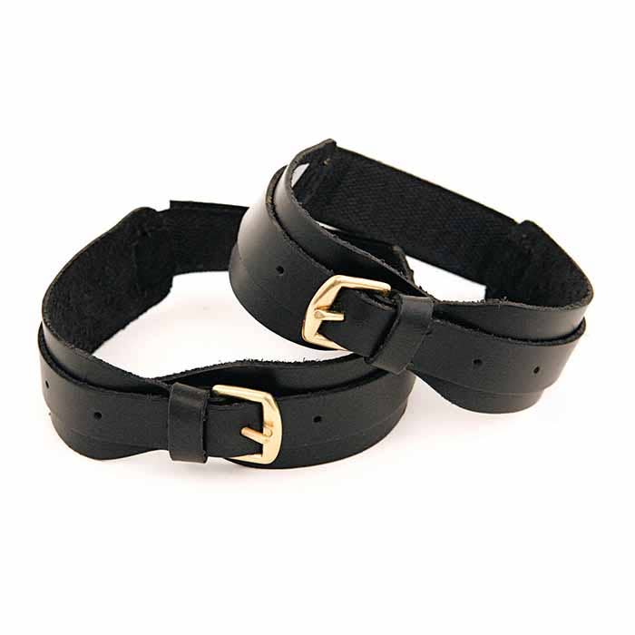 No Fuss Leather Jod Garter Straps, Elastic - Black - Riders Choice Supply Co