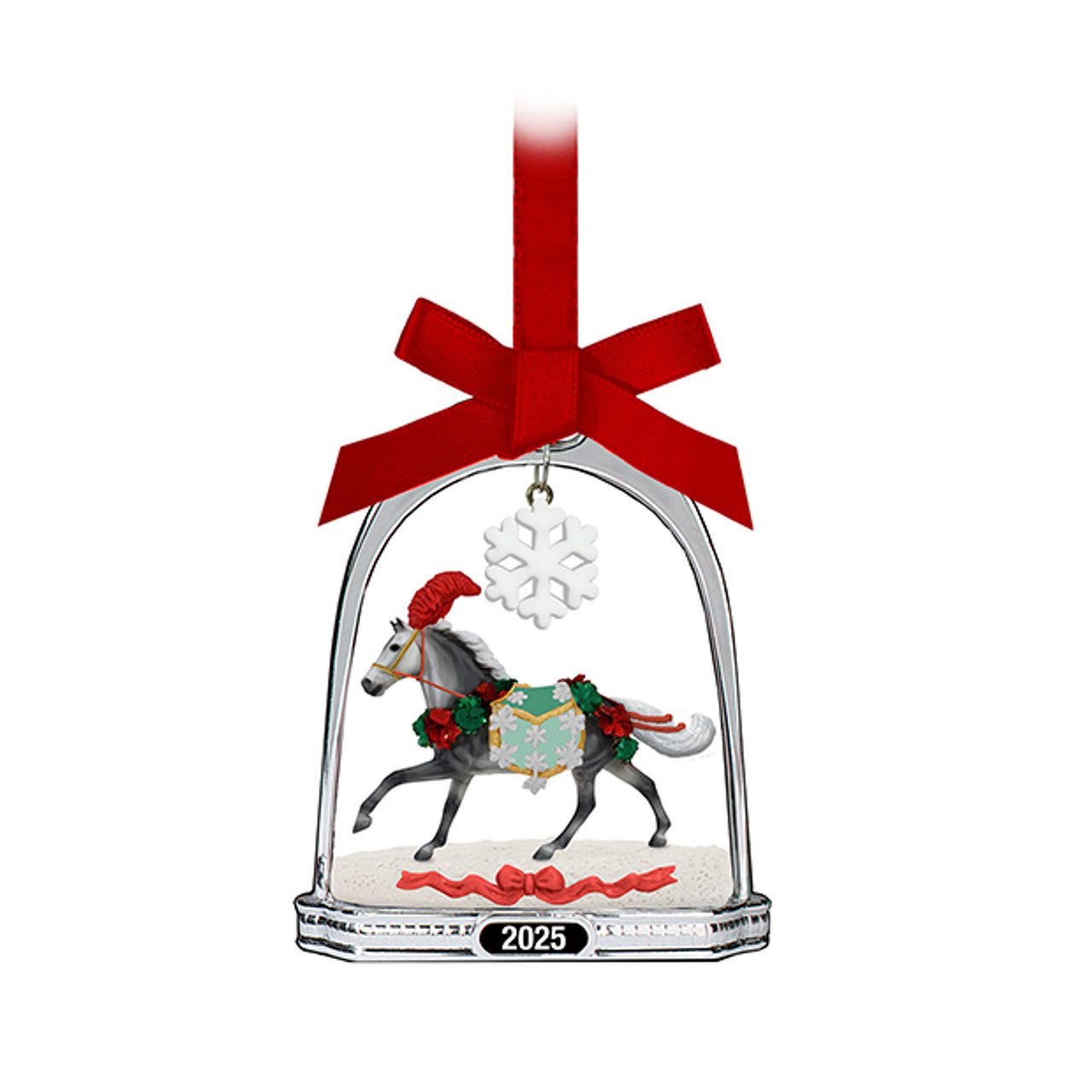 2025 Stirrup Ornament - Christmas in Bloom - Riders Choice Supply Co