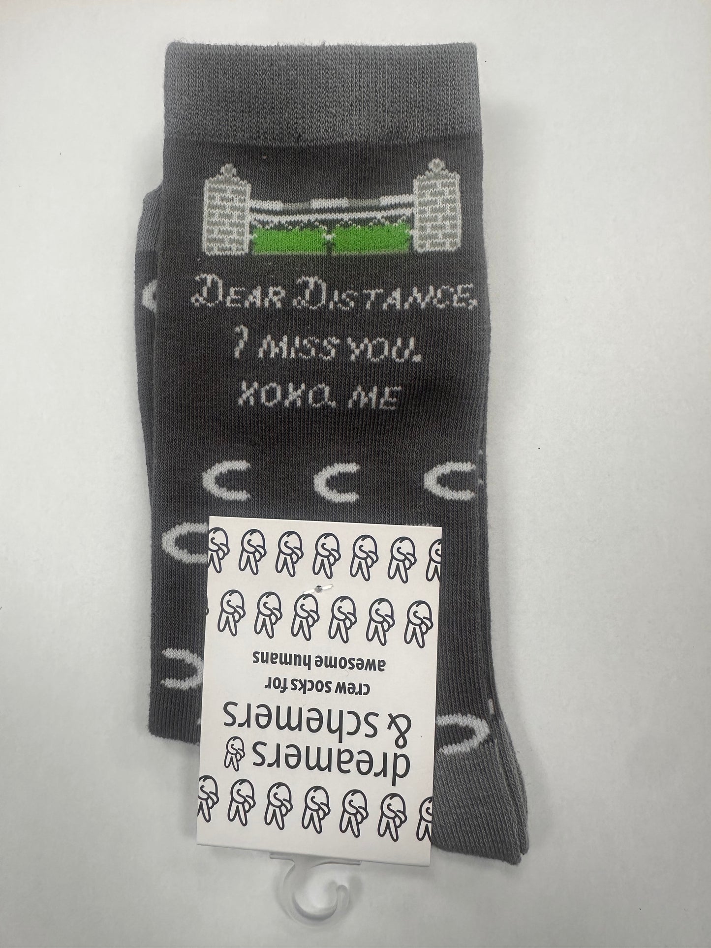 Dreamers & Schemers Dear Distance Knit Crew Socks Womens 5-11