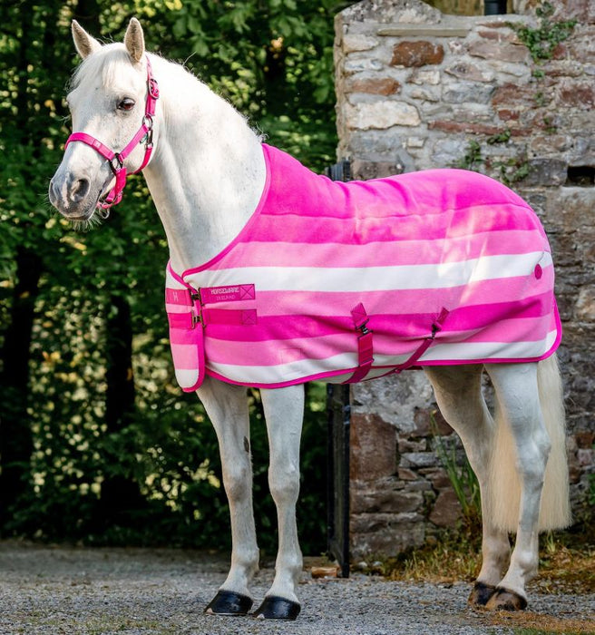 Horseware Newmarket Fleece Cooler 66" Pink - Riders Choice Supply Co