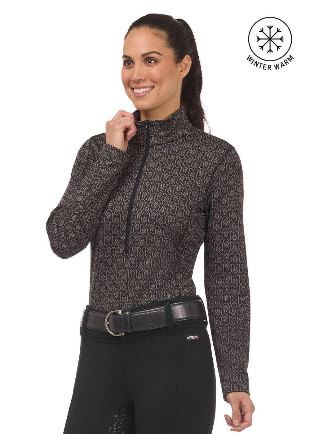 Snaffle Links Fleece Half Zip Riding Top - Riders Choice Supply Co