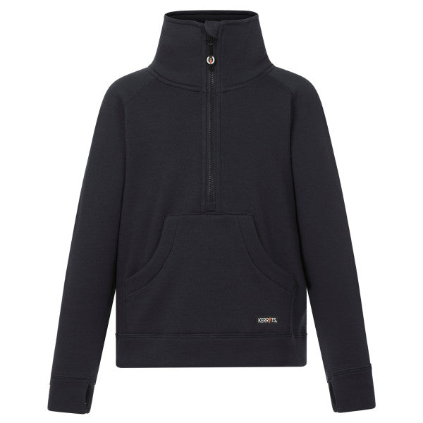 Kerrits Equestrian Apparel Kids Half Zip Sweatshirt, Black, Size S