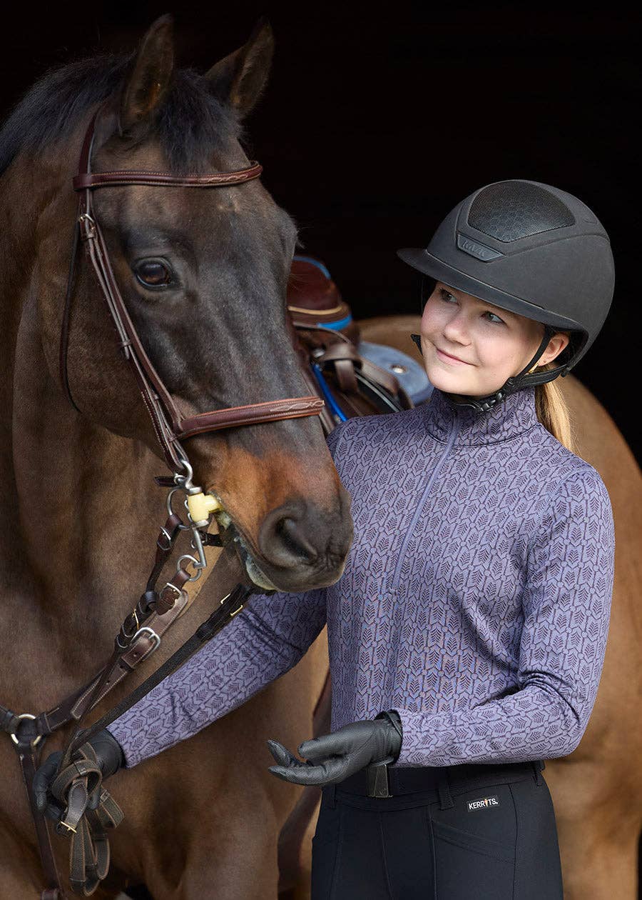 Snaffle Links Fleece Half Zip Riding Top - Riders Choice Supply Co