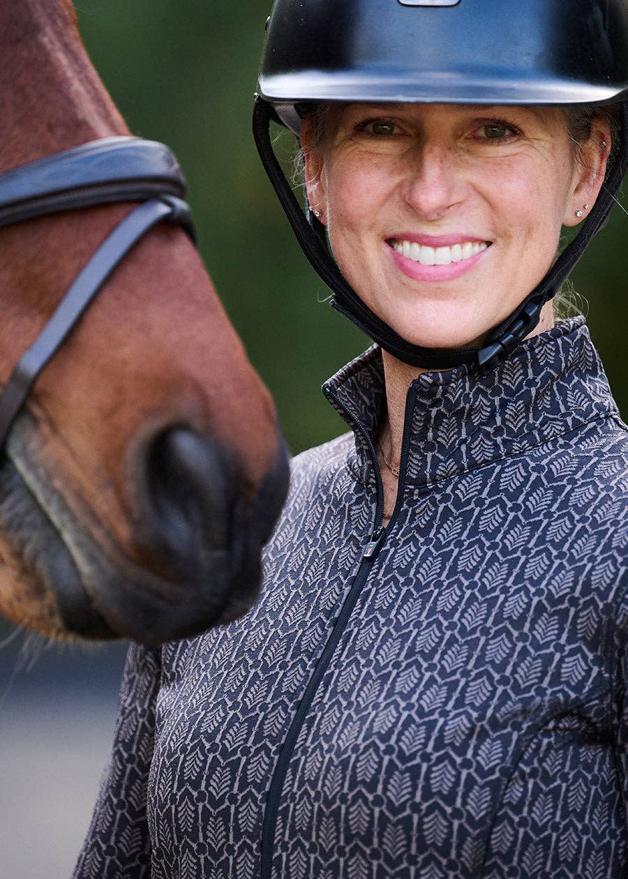 Snaffle Links Fleece Half Zip Riding Top - Riders Choice Supply Co