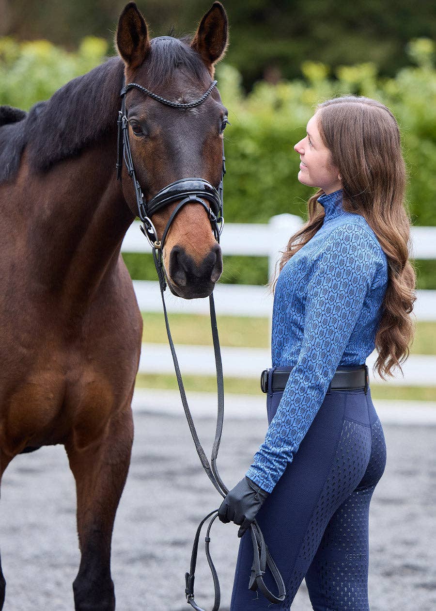 Snaffle Links Fleece Half Zip Riding Top - Riders Choice Supply Co