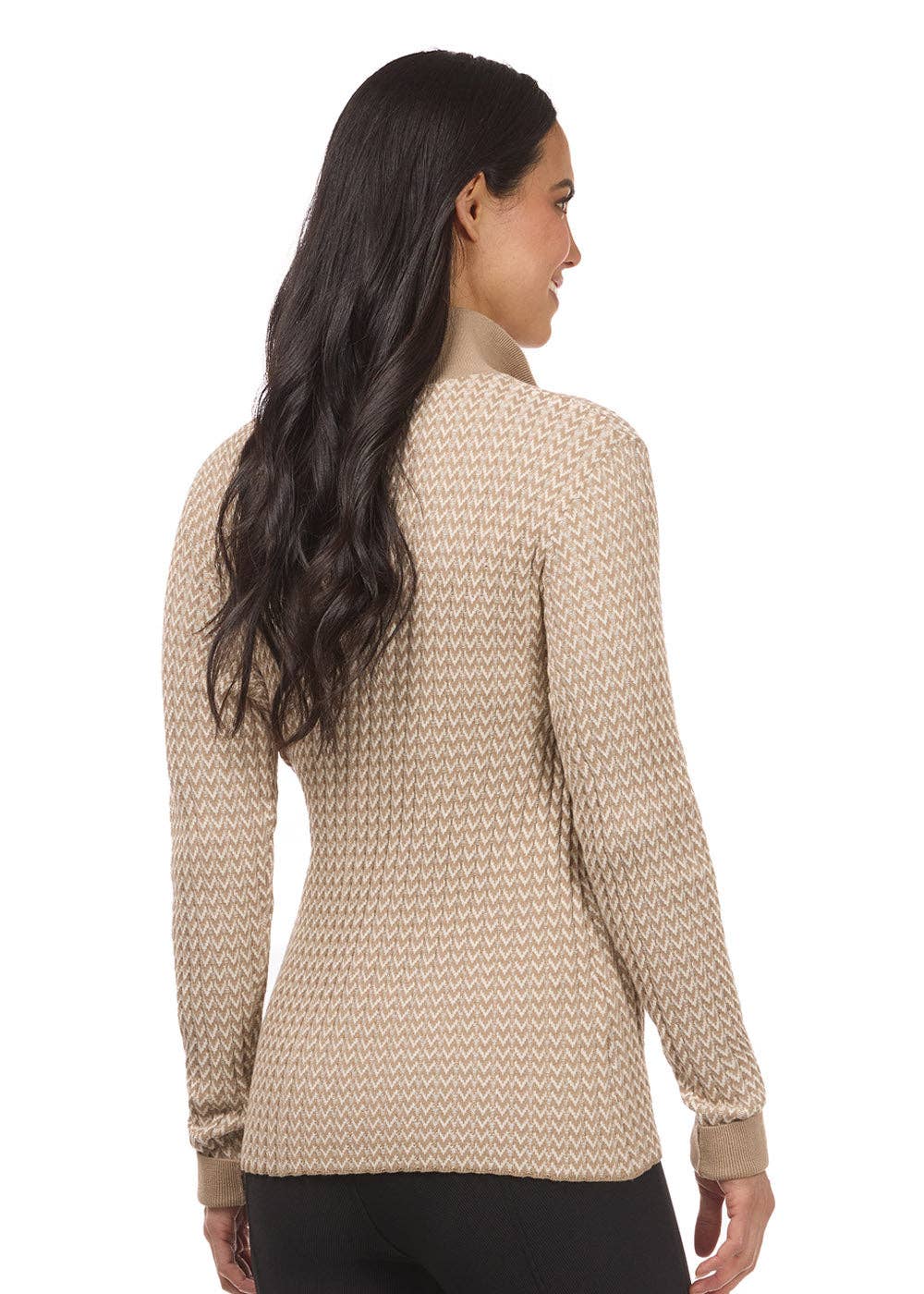 Quarter Zip Herringbone Sweater - Riders Choice Supply Co