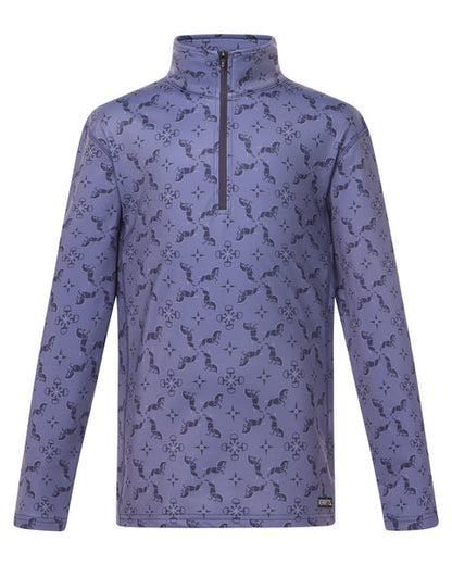 Kerrits Equestrian Apparel Kids Tech Top Quarter Zip Fleece - Violet
