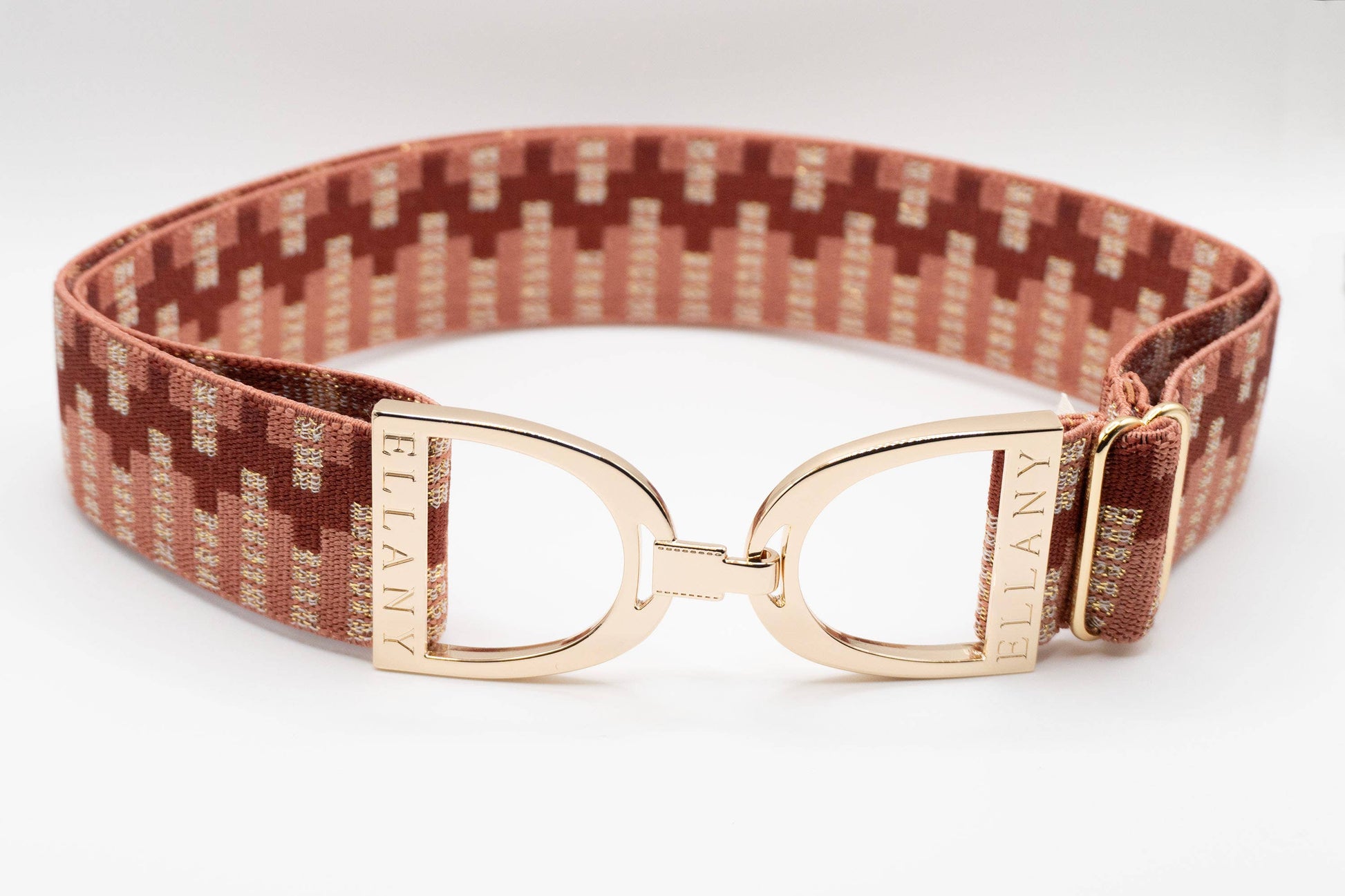 Rose Lyndon - 1.5" Gold Stirrup Elastic Belt - Riders Choice Supply Co