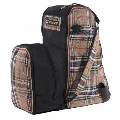 Kensington English Boot Carry All 22" Tall Black Plaid
