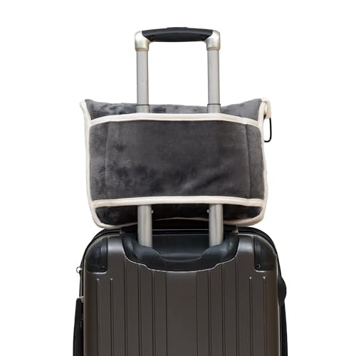 Carstens Plush 2 in 1 50"x60" Travel Blanket- Grey - Riders Choice Supply Co