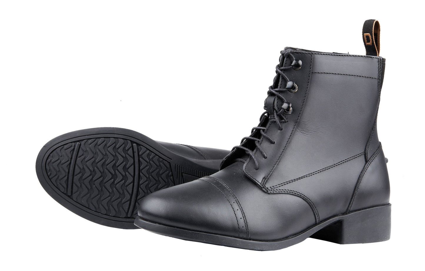 Dublin Kids Foundation Laced Paddock Boots - Black / Size 11