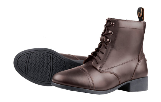 Dublin Kids Foundation Laced Paddock Boots - Brown / Size 13