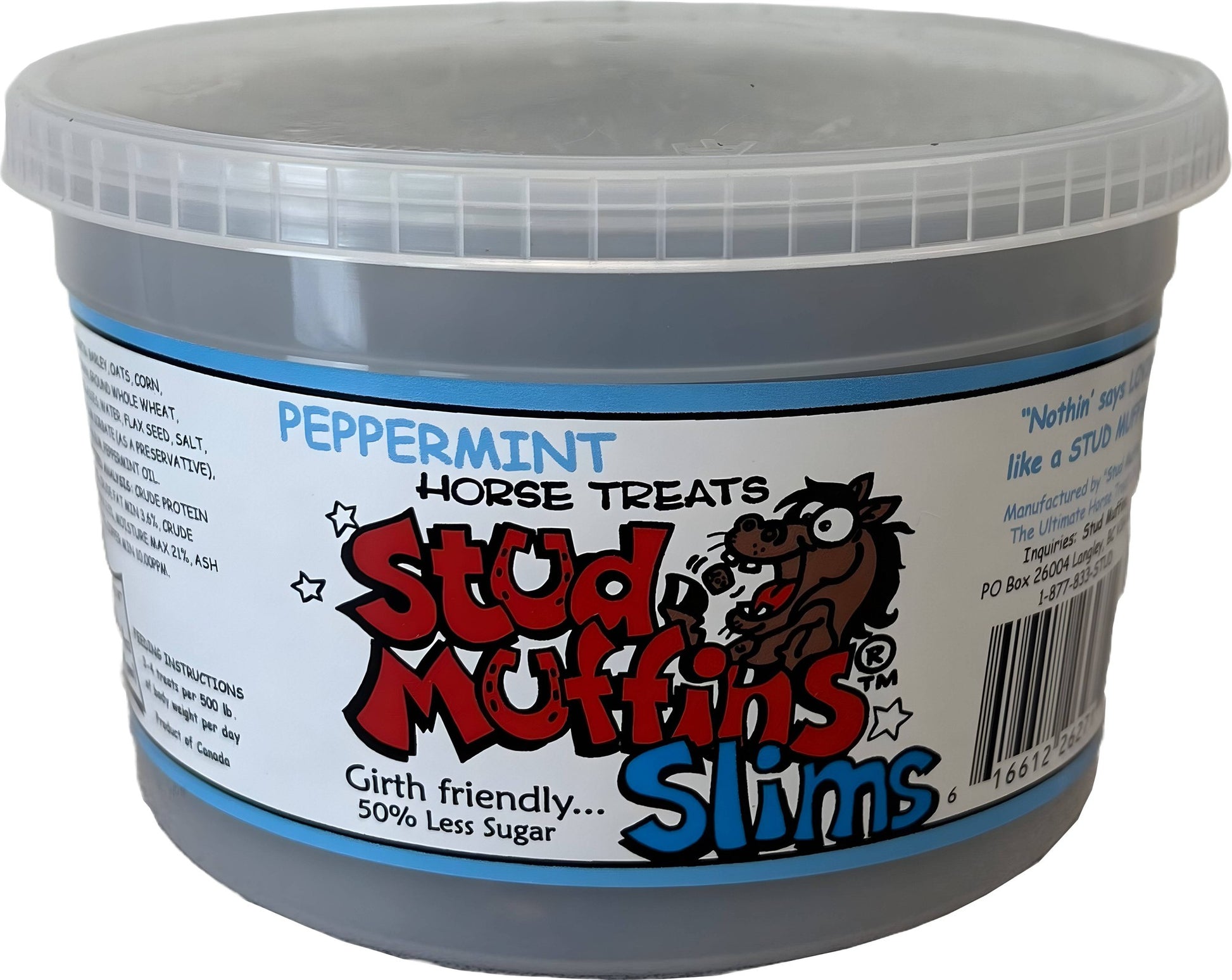 Stud Muffins Horse Treat Peppermint Slims 1lb 4oz. - Riders Choice Supply Co