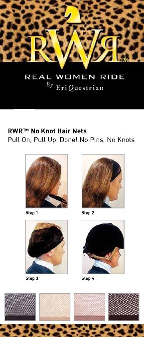 RWR No Knot Hairnet - Elastic No-Knot Hairnets for Secure, Comfortable Hold - Riders Choice Supply Co
