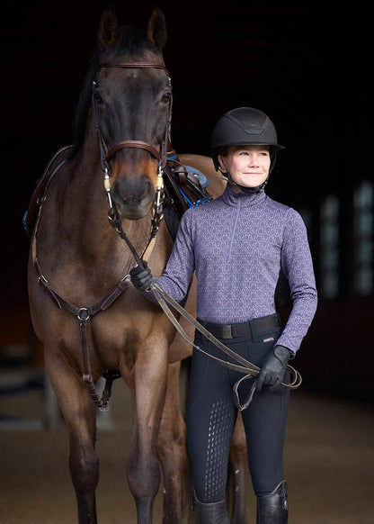 Snaffle Links Fleece Half Zip Riding Top - Riders Choice Supply Co