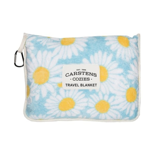 Carstens Plush 2 in 1 50"x60" Travel Blanket- Daisy - Riders Choice Supply Co