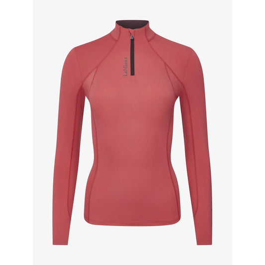 LeMieux Women's Classic Long Sleeve Riding Shirt Base Layer - Cranberry - US 8