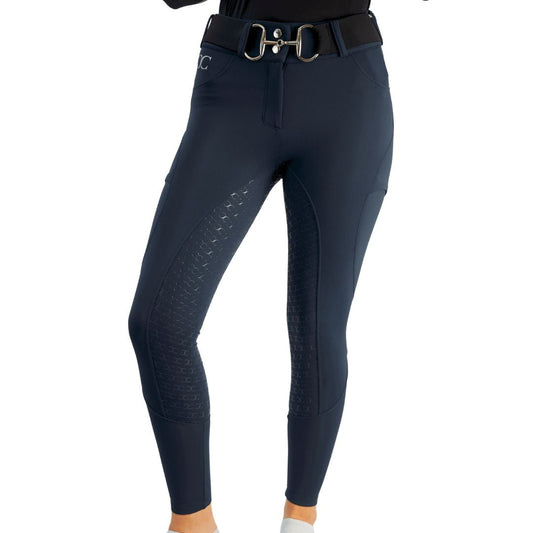 Navy Blue Mid-Weight Winter Full Seat Breeches - Riders Choice Supply Co