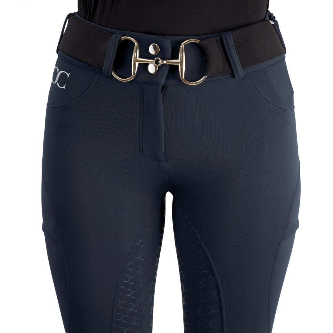Navy Blue Mid-Weight Winter Full Seat Breeches - Riders Choice Supply Co