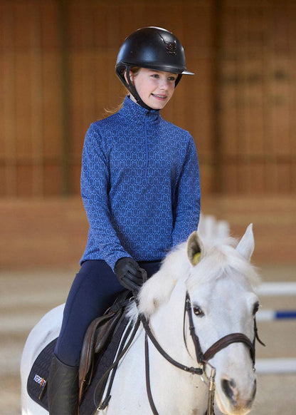 Kids Snaffle Links Fleece Half Zip Riding Top - Riders Choice Supply Co