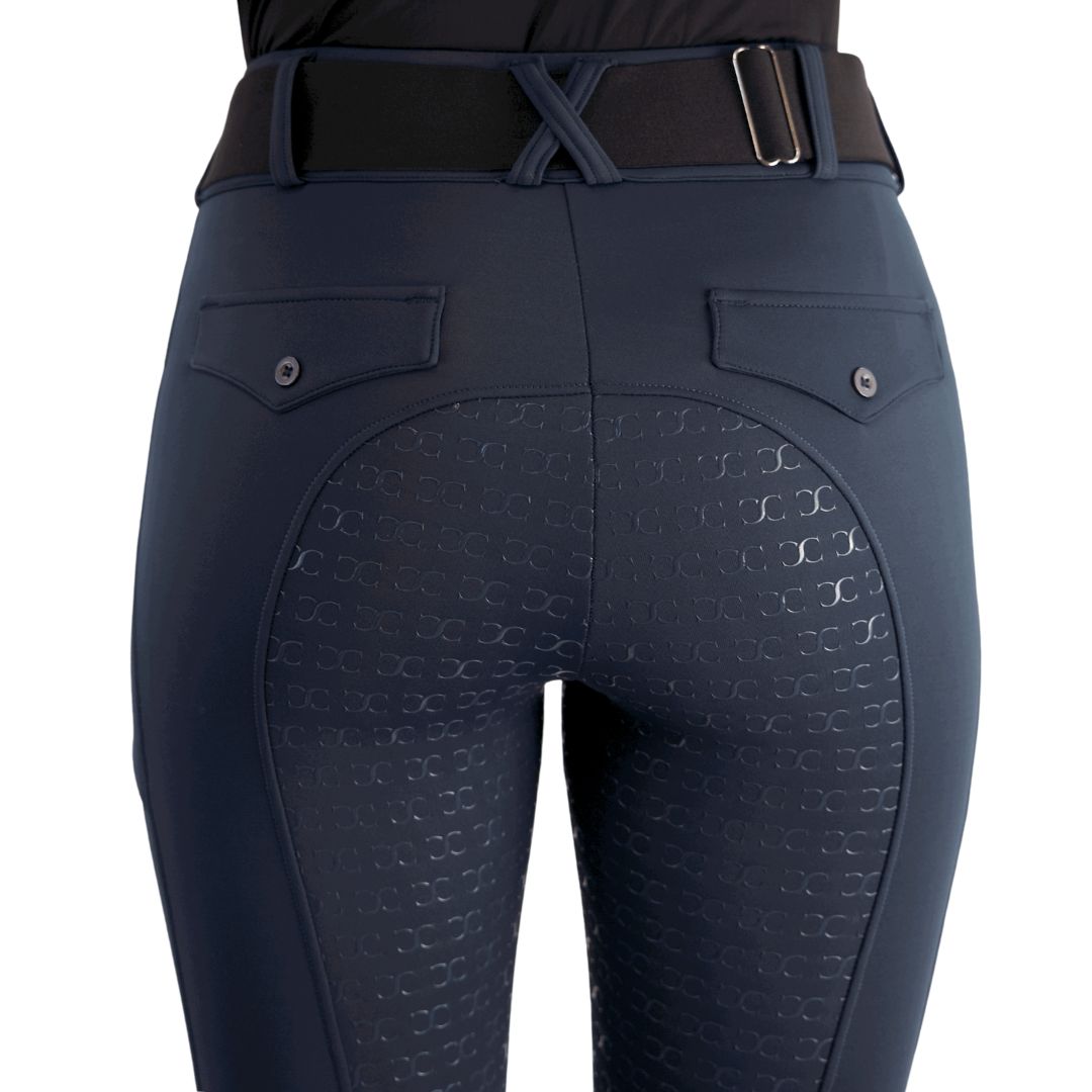 Navy Blue Mid-Weight Winter Full Seat Breeches - Riders Choice Supply Co