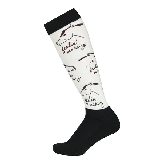 Dapplebay Knit Crew Socks - Feelin Mare-y Natural - Riders Choice Supply Co