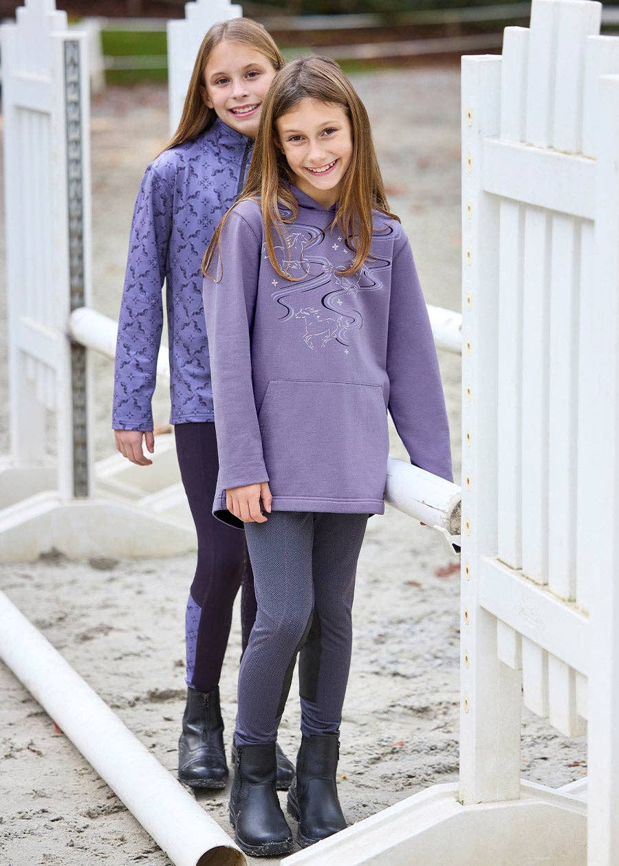 Kids First Level Quarter Zip Stretch Fleece Tech Top - Riders Choice Supply Co