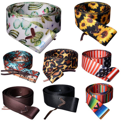 HILASON Fashion Prints 6 Feet Nylon Tie Strap | Horse tie strap | Nylon tie strap | Horse cinch strap | Western saddle tie strap | Durable horse tie strap | Adjustable horse tie strap