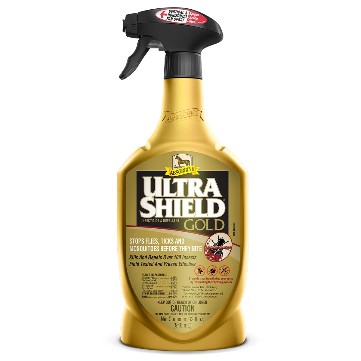 Absorbine Ultrashield Gold Insecticide Quart - Riders Choice Supply Co