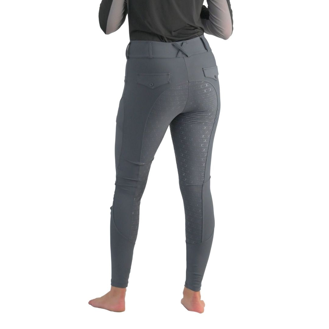 Slate Grey Just Right Summer Breeches + Free Bit Belt