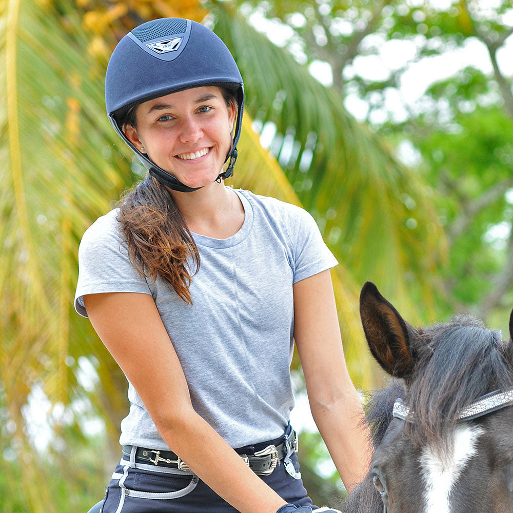 IRH XLT Premium Show Helmet in Suede - Riders Choice Supply Co