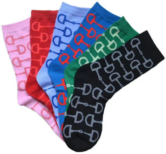 AWST Int'l Snaffle Bits Crew Socks - Assorted Colors