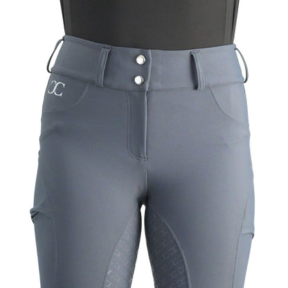 Slate Grey Just Right Summer Breeches + Free Bit Belt