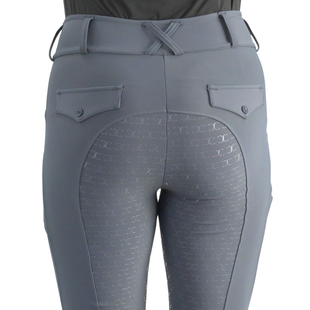 Slate Grey Just Right Summer Breeches + Free Bit Belt