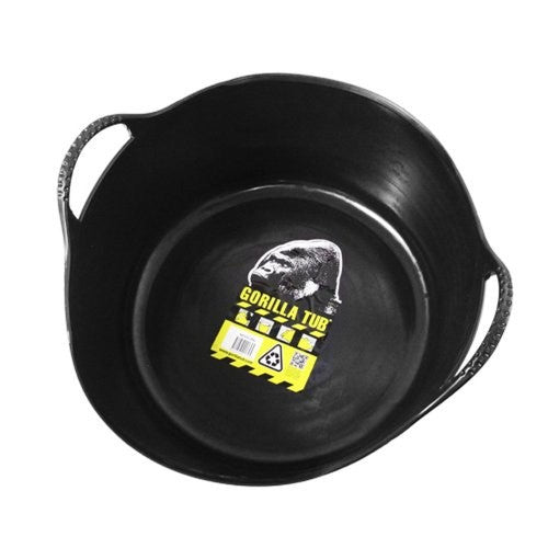 Red Gorilla Small Shallow Tub 4 Gallon - Black - Riders Choice Supply Co