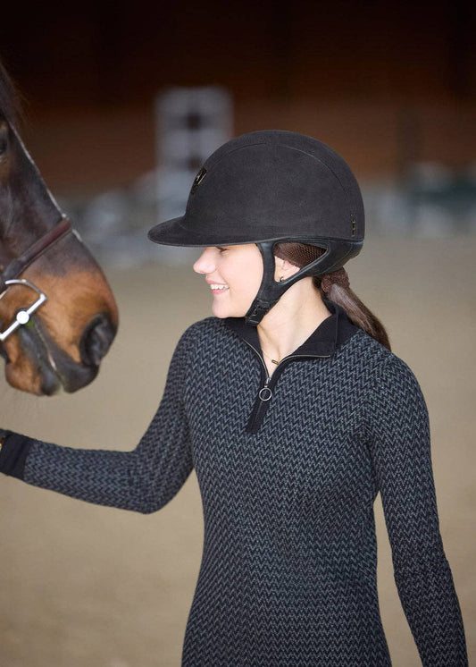 Quarter Zip Herringbone Sweater - Riders Choice Supply Co