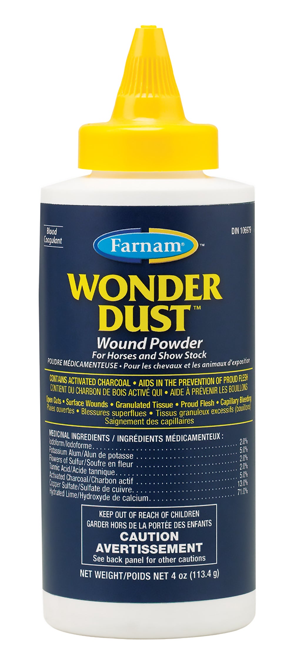Farnam Wonder Dust Wound Powder, 4 Ounces for Horses
