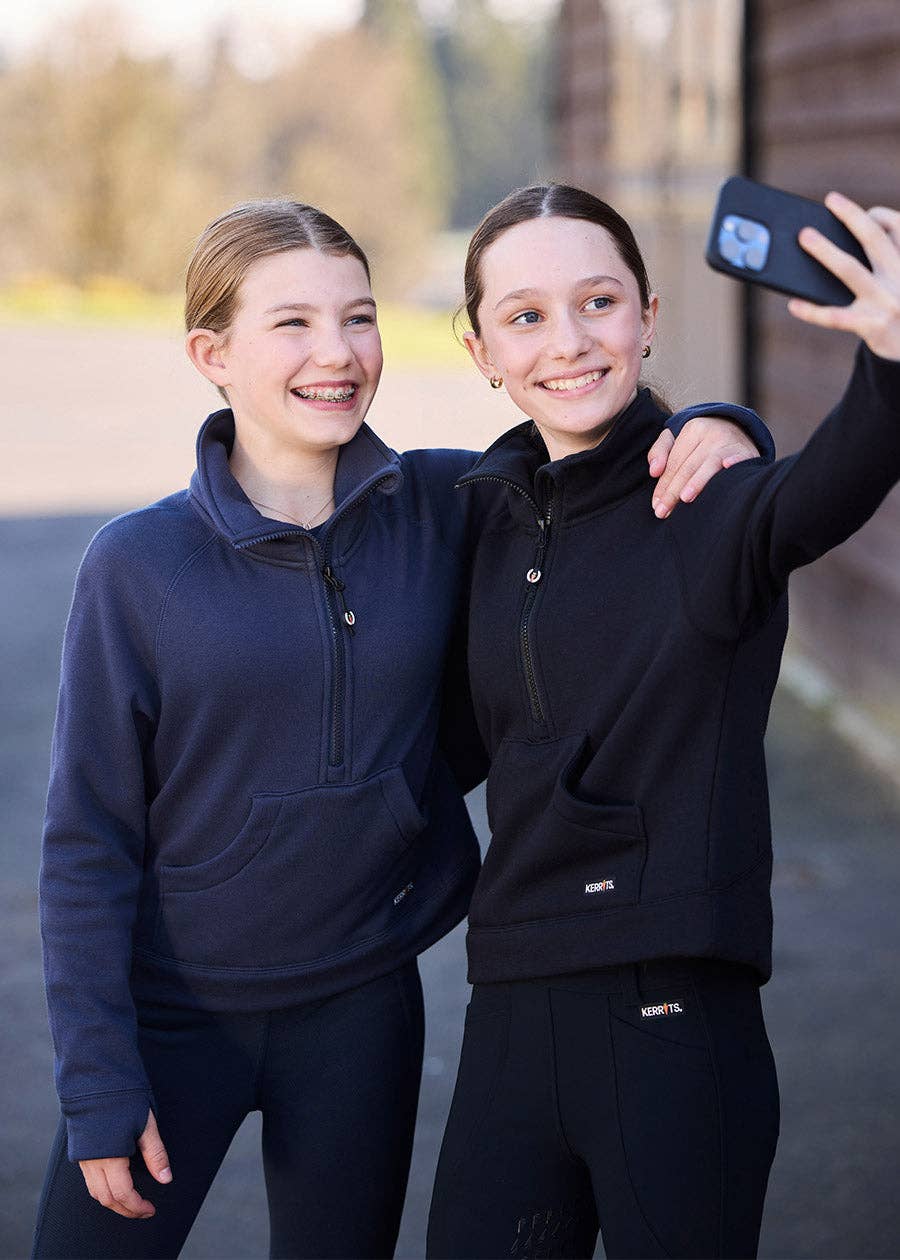 Kids Etched Equine Half Zip Sweatshirt - Riders Choice Supply Co