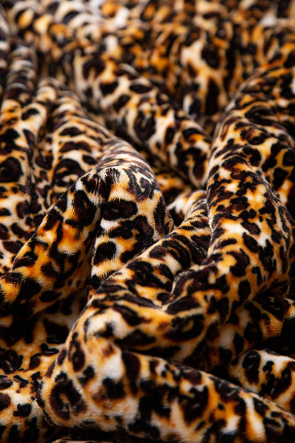 Leopard Plush Sherpa Throw