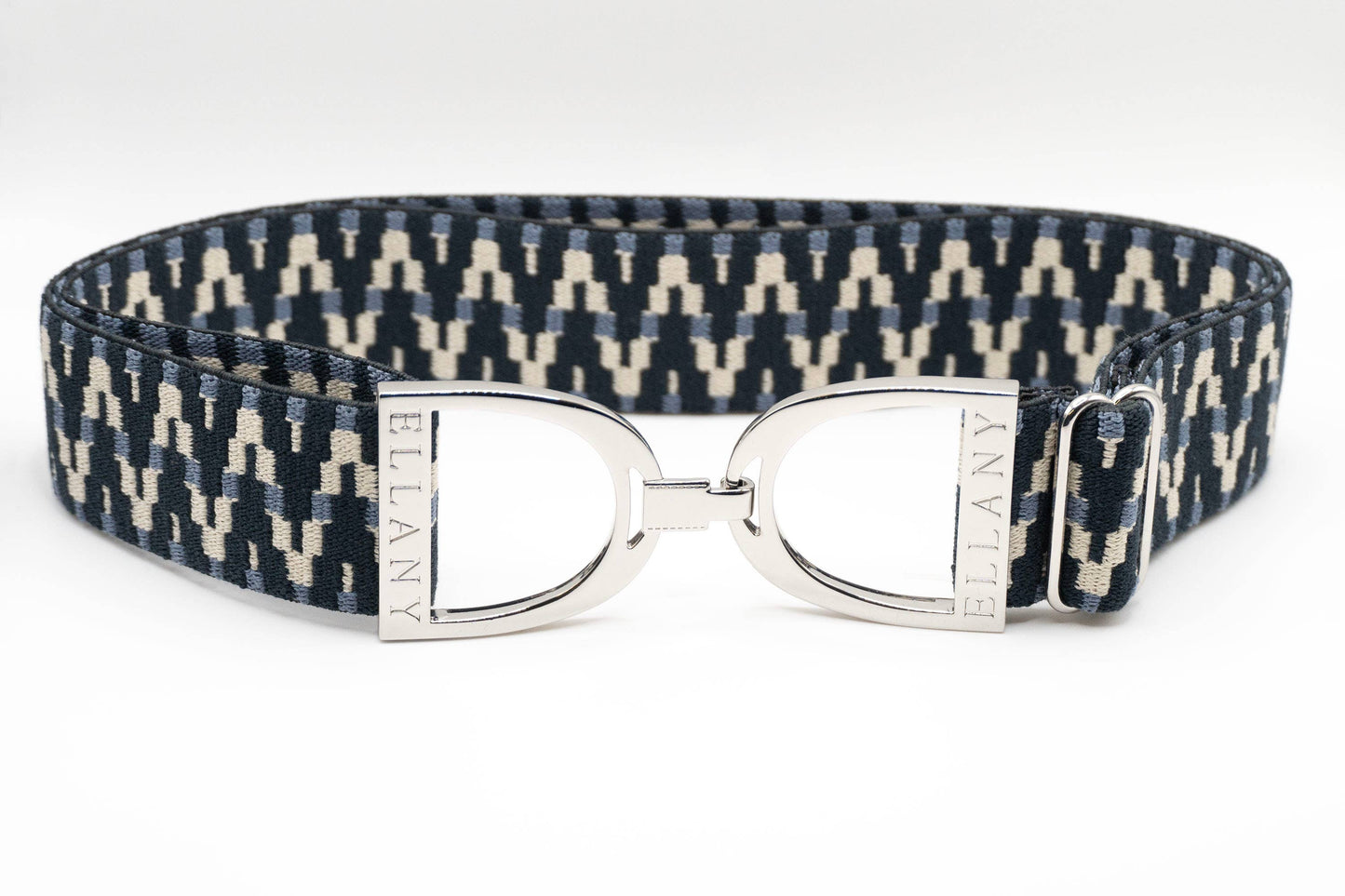 Lantanas - 1.5" Silver Stirrup Elastic Belt - Riders Choice Supply Co